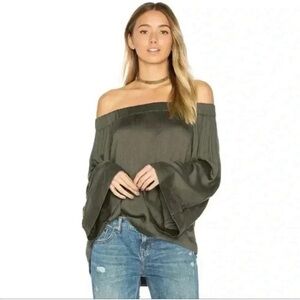 One Teaspoon The Boy Bowie Off Shoulder Top